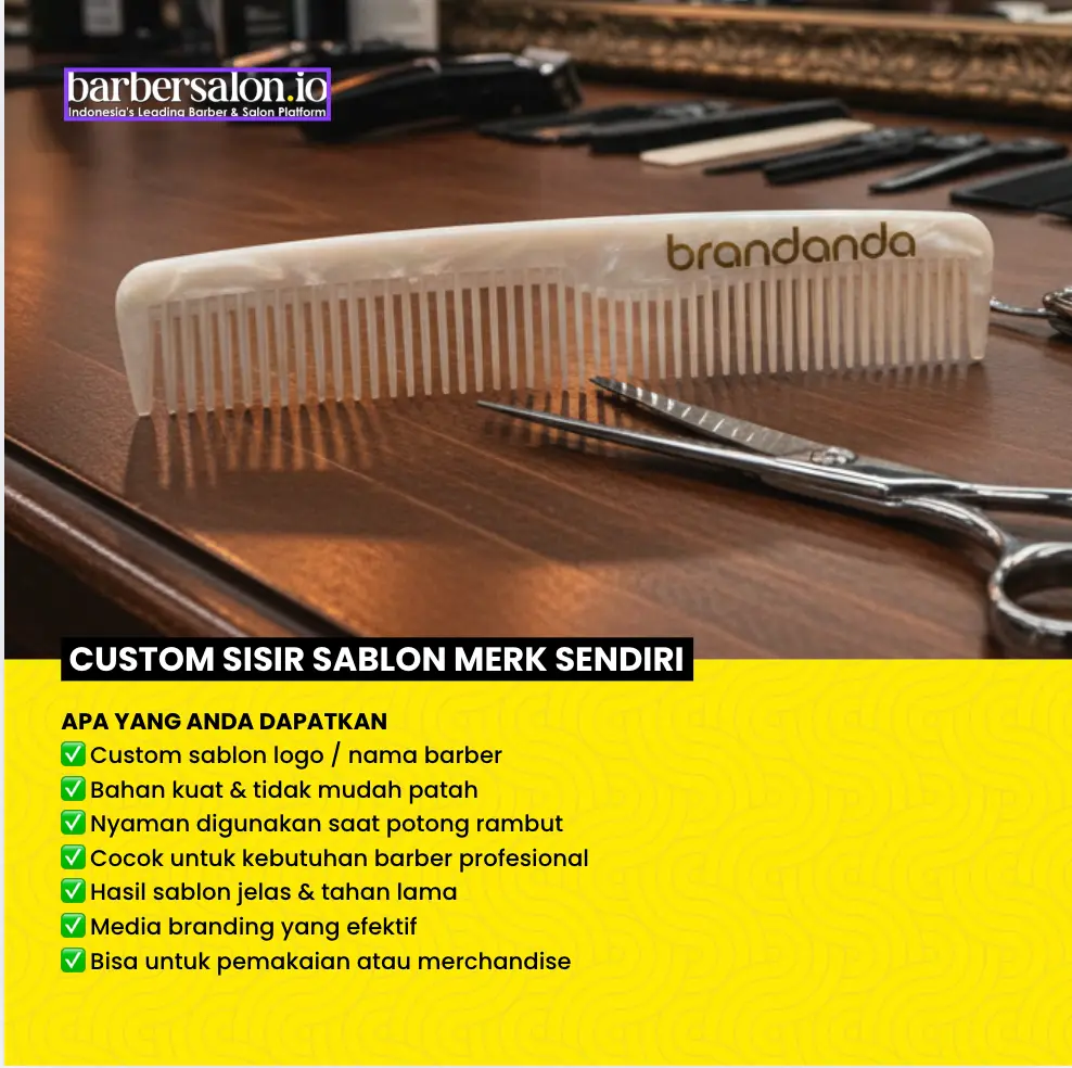 Custom Sisir Sablon Merek Sendiri (2 Lusin) — 2