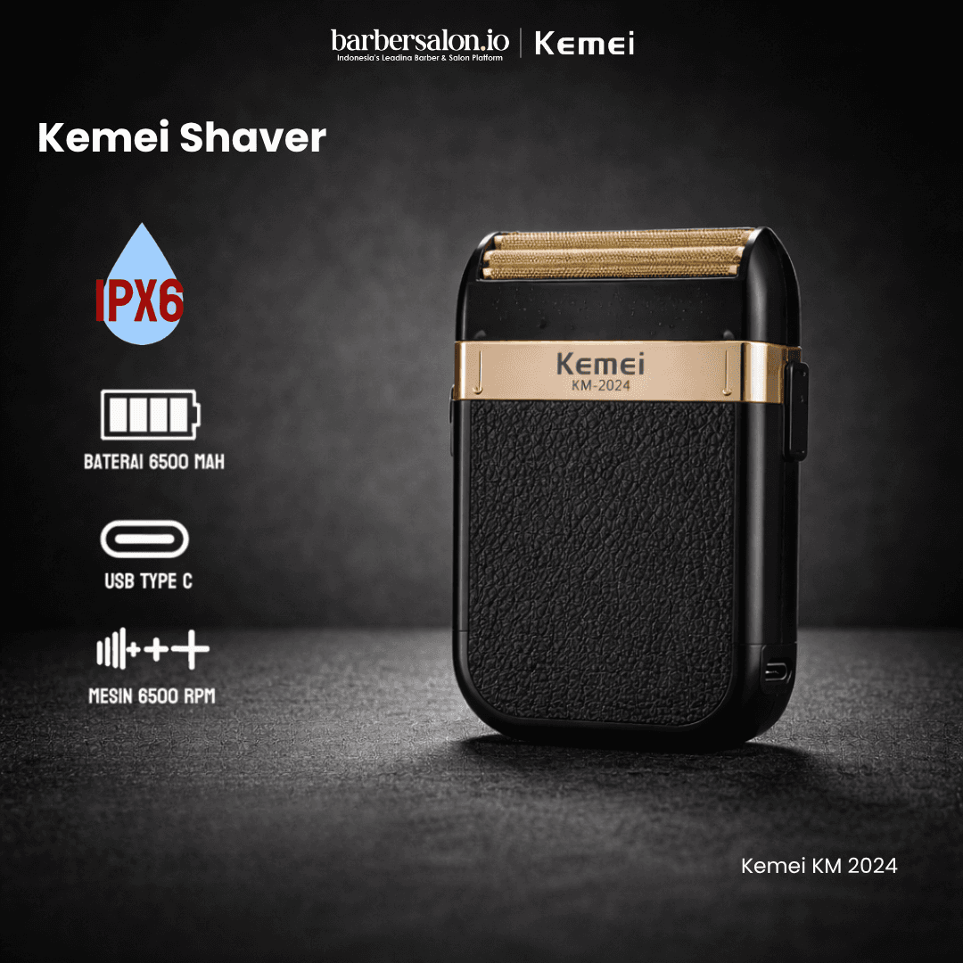 Kemei KM- 2024 Shaver Kemei Alat Cukur Kumis Elektrik — 1