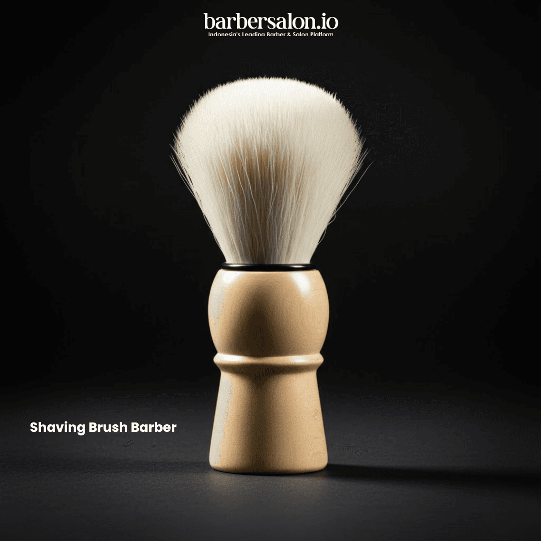Shaving Brush Barber Kuas Cukur Profesional Gagang Kayu