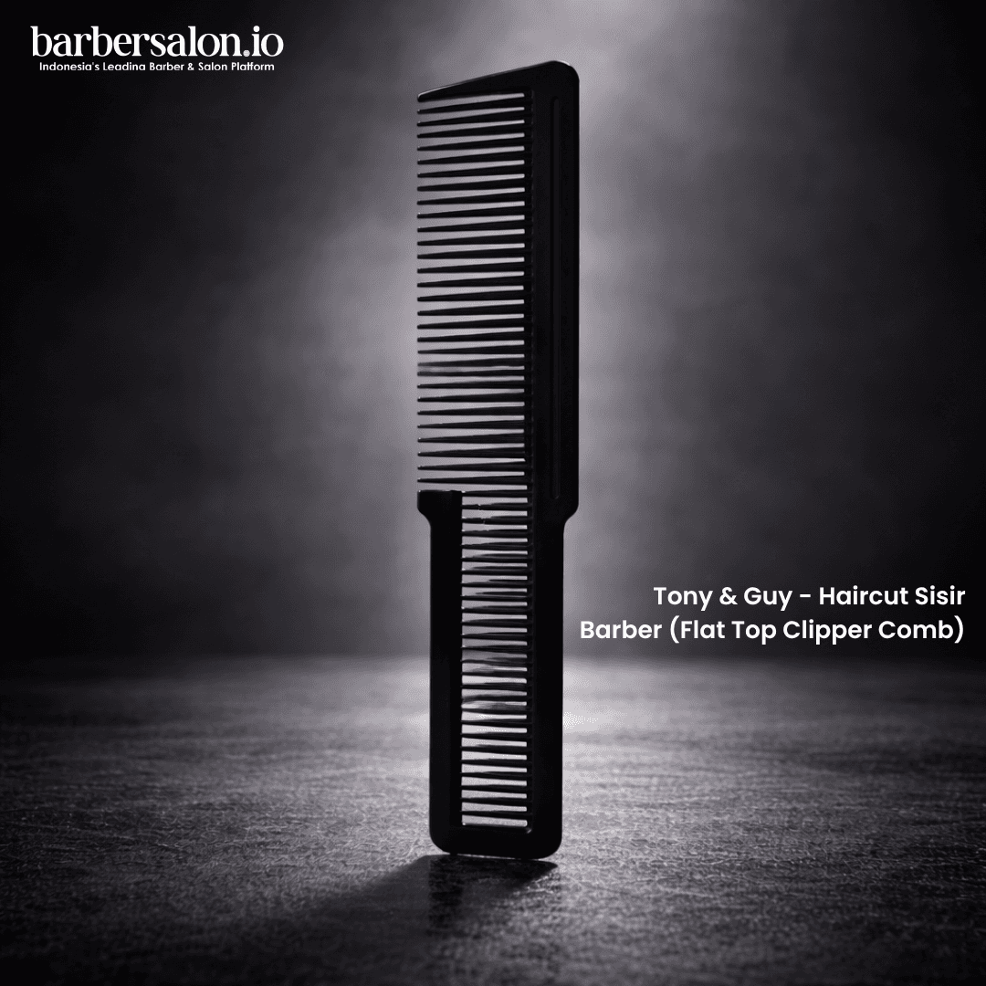 Tony & Guy Flat Top Clipper Comb Sisir Barber Profesional Presisi Fade & Flat Top