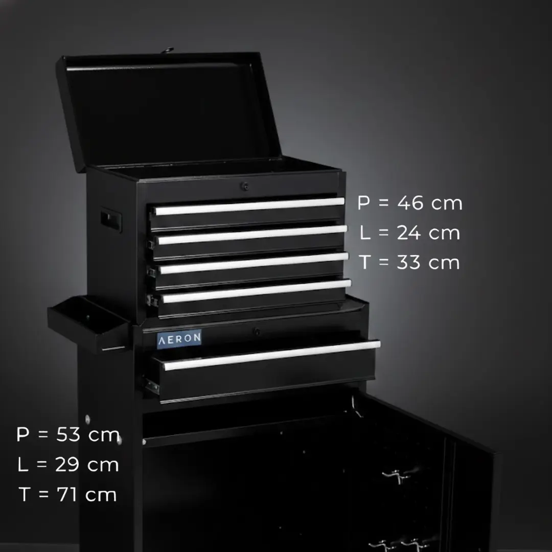 Trolley Barbershop Cabinet Lemari Alat Barber dengan Laci Lengkap — 2